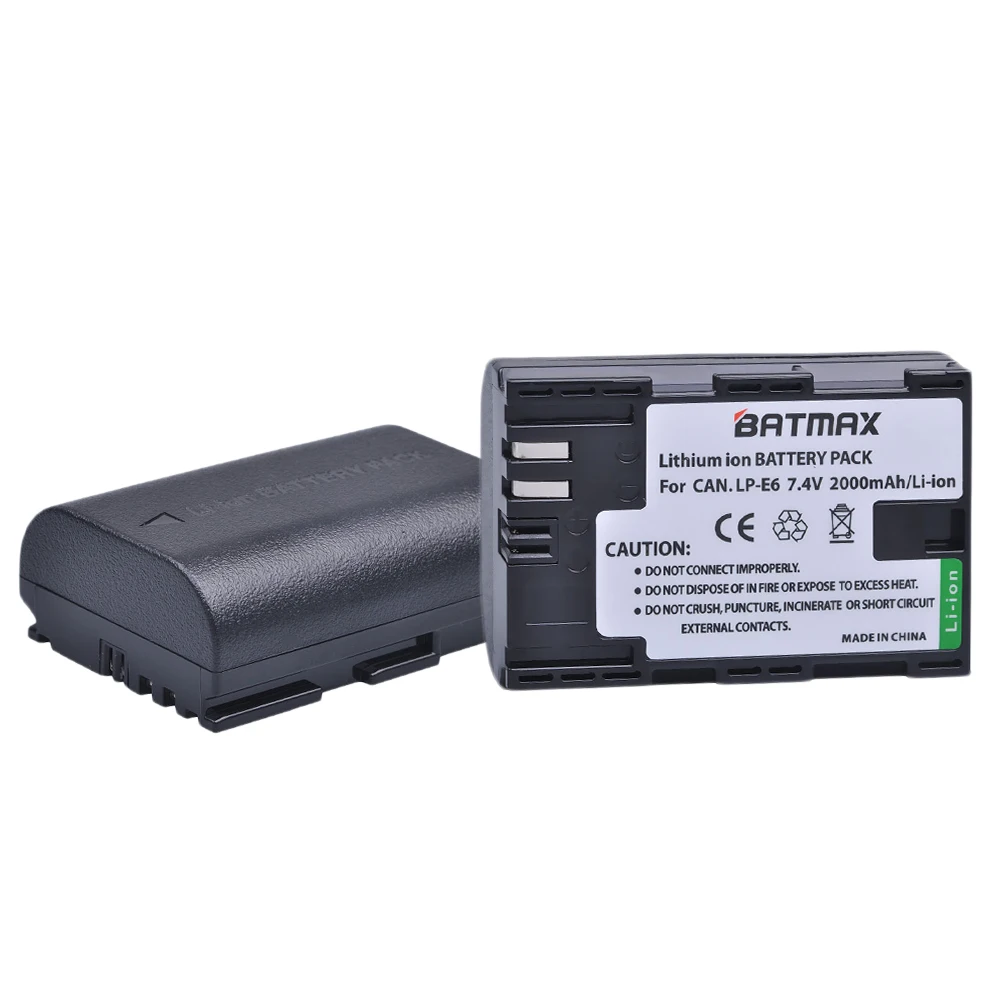 Wholesales LPE6 LP-E6 LP E6 LP-E6N Camera Battery For Canon EOS 5DS 5D Mark II Mark III 6D 7D 60D 60Da 70D 80D DSLR EOS 5DSR