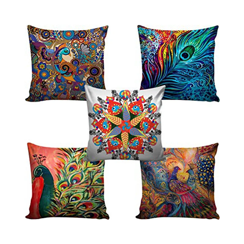Top Selling Cushion Cover  Modern Design Home Decorative Custom Digital Printed Cotton Pillow Cases Cushion Cover