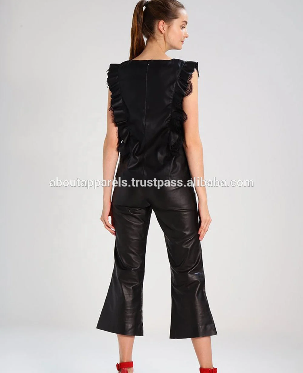 Женские брюки из натуральной овечьей кожи