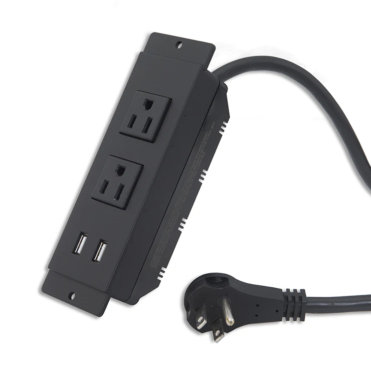 ET-22 Desktop Embedded AC USB Power Extension Table Socket Outlet