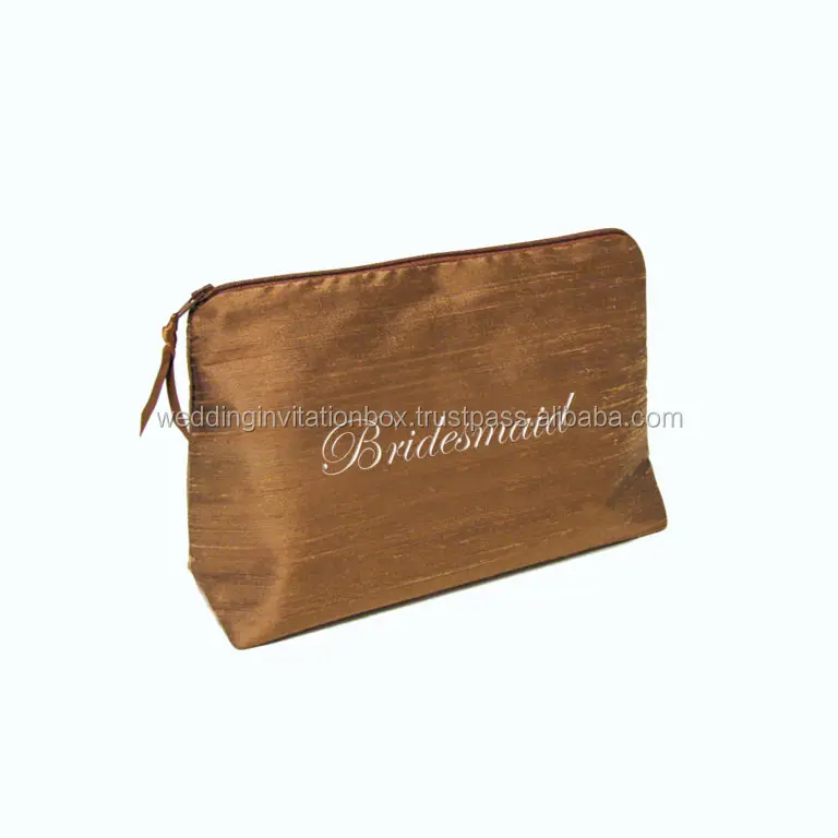 Embroidered Purple Thai Silk & Faux Silk Eye Mask