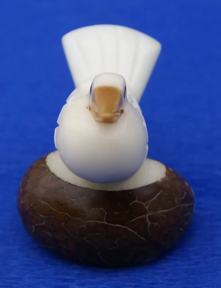 White Dove Figurine Bird Of Peace Hand Carving Tagua Statue Sculpture Ecuador Art Crafts Sale