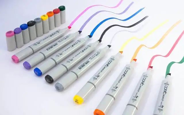Color marker art brush color set 214 colors
