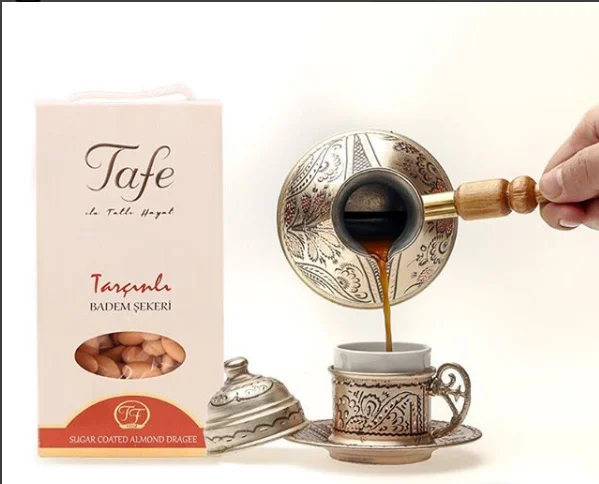 Tafe Sugar Coated Almond Dragee with Natural Cinnamon150g - 1026 code  Tradition candy sweets