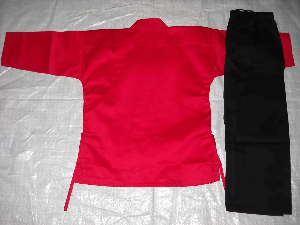 Red Karate Gi 100%Cotton Martial Arts Karate Judo Taekwondo Debok Kimono