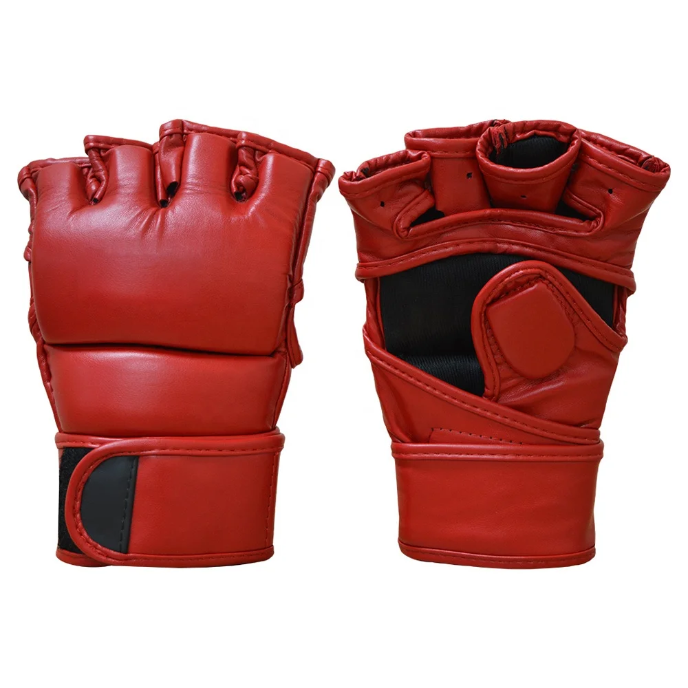 Custom logo Muay Thai Punching Boxing Mma Gloves Half Finger Mma Gloves