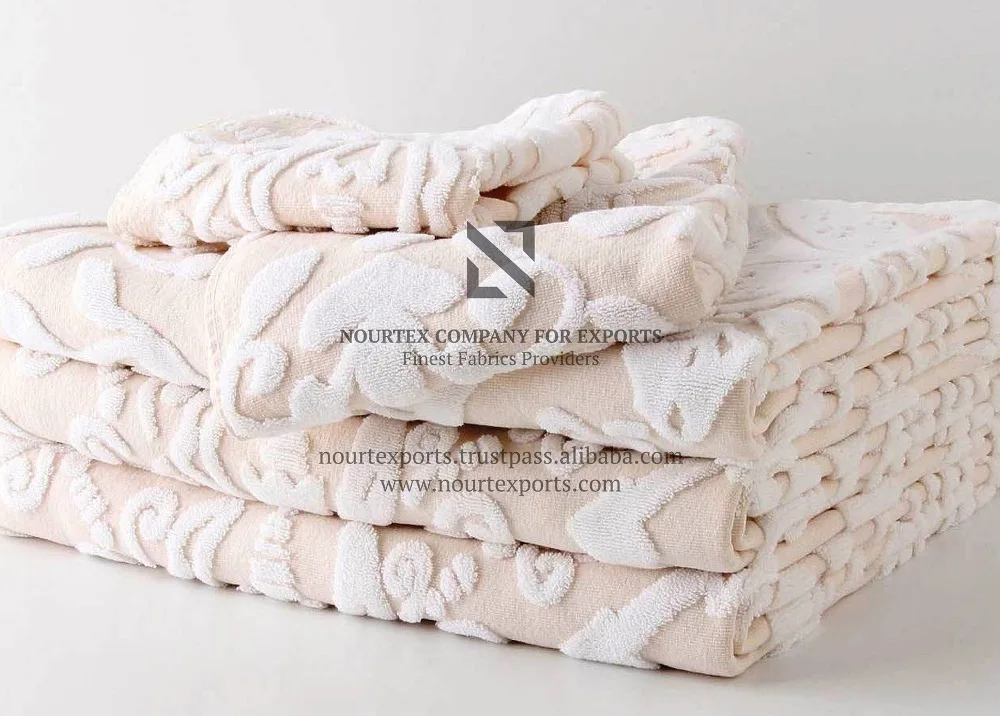 
Egyptian Cotton Fabric for Luxury Bath Towel and Hotel Towel 