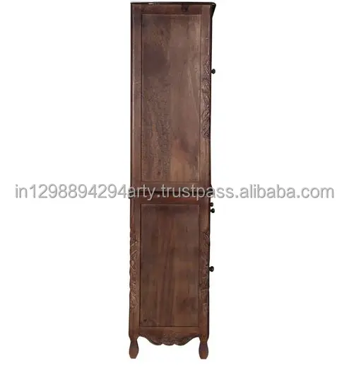 Wooden Furniture Mango Wood Carving Dining Room Furniture Carved Wooden Kitchen Cabinet