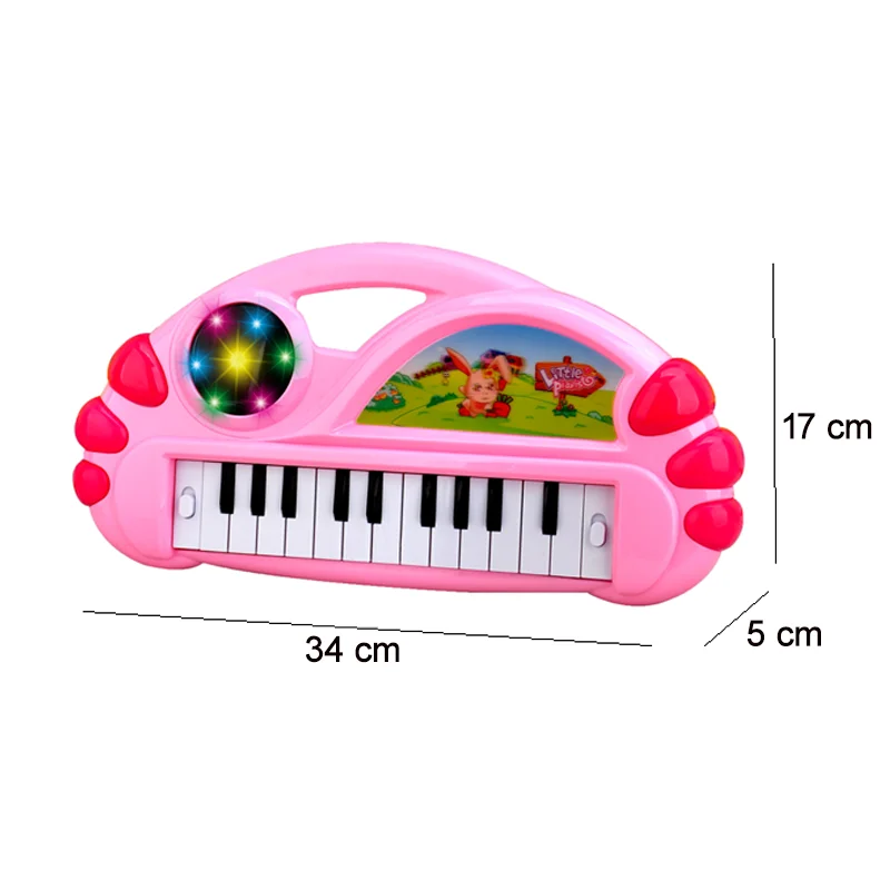 Hot selling educational musical instrument toy electric piano toy with light for kids