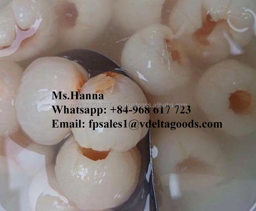 High Quality Canned Lychee / Litchi / Lichee In Vietnam in 2020 / Whatsapp +84 845639639