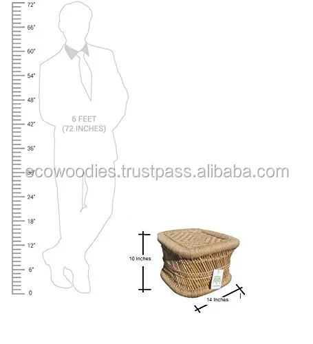
Natural Bamboo Color Eco friendly Outdoor garden furniture stool ottoman set of 4 corner bar foot restaurant sets dining bedroom 