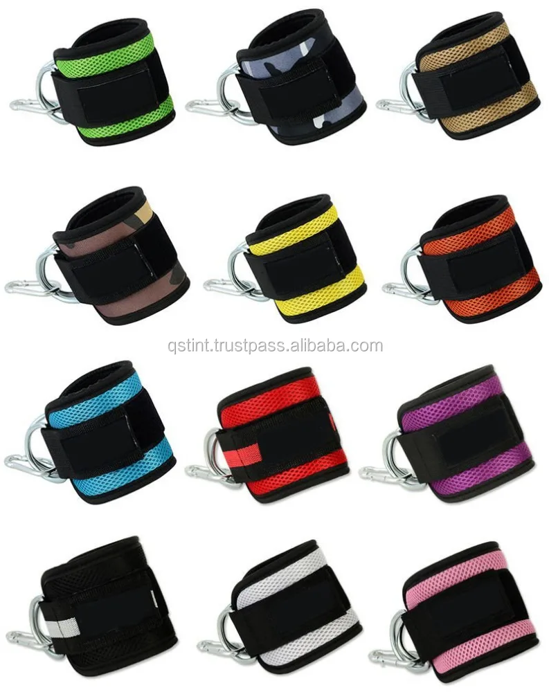 Gym Weight lifting ankle straps Adjustable Ankle Pulling Straps for men and women