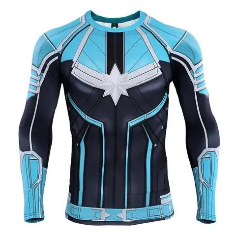 REEDOT Пользовательский логотип Капитан MARVEL BJJ RASHGUARD