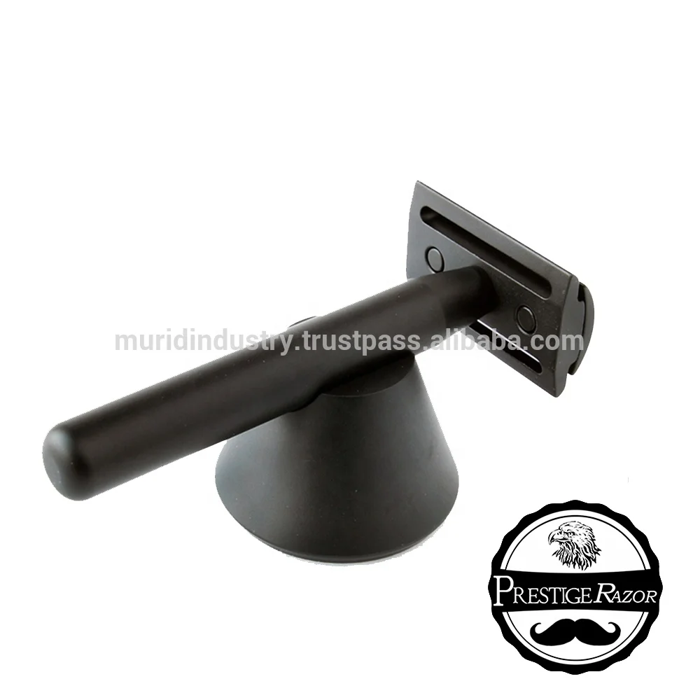 Traditional Black Razor _ Brush Stand