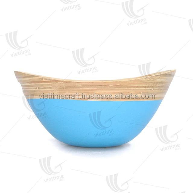 
Eco-friendly super vietnam bamboo salad bowl 