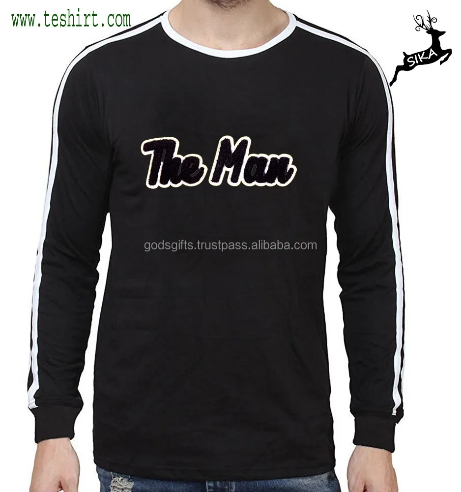 Черная модная новая трендовая футболка с круглым вырезом и длинным рукавом оптом ДЕШЕВАЯ Футболка реглан с длинным рукавом с индивидуальным принтом для регби