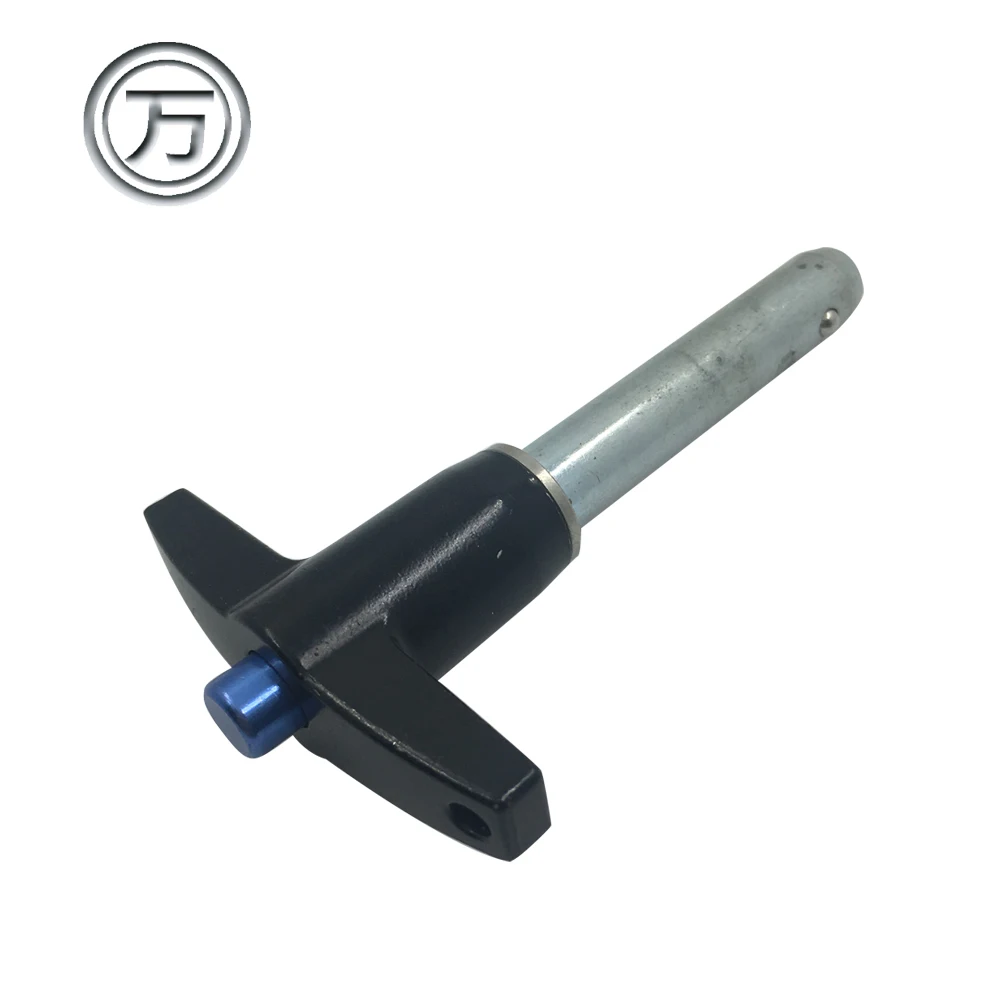 Silver quick release ball lock pin key latch