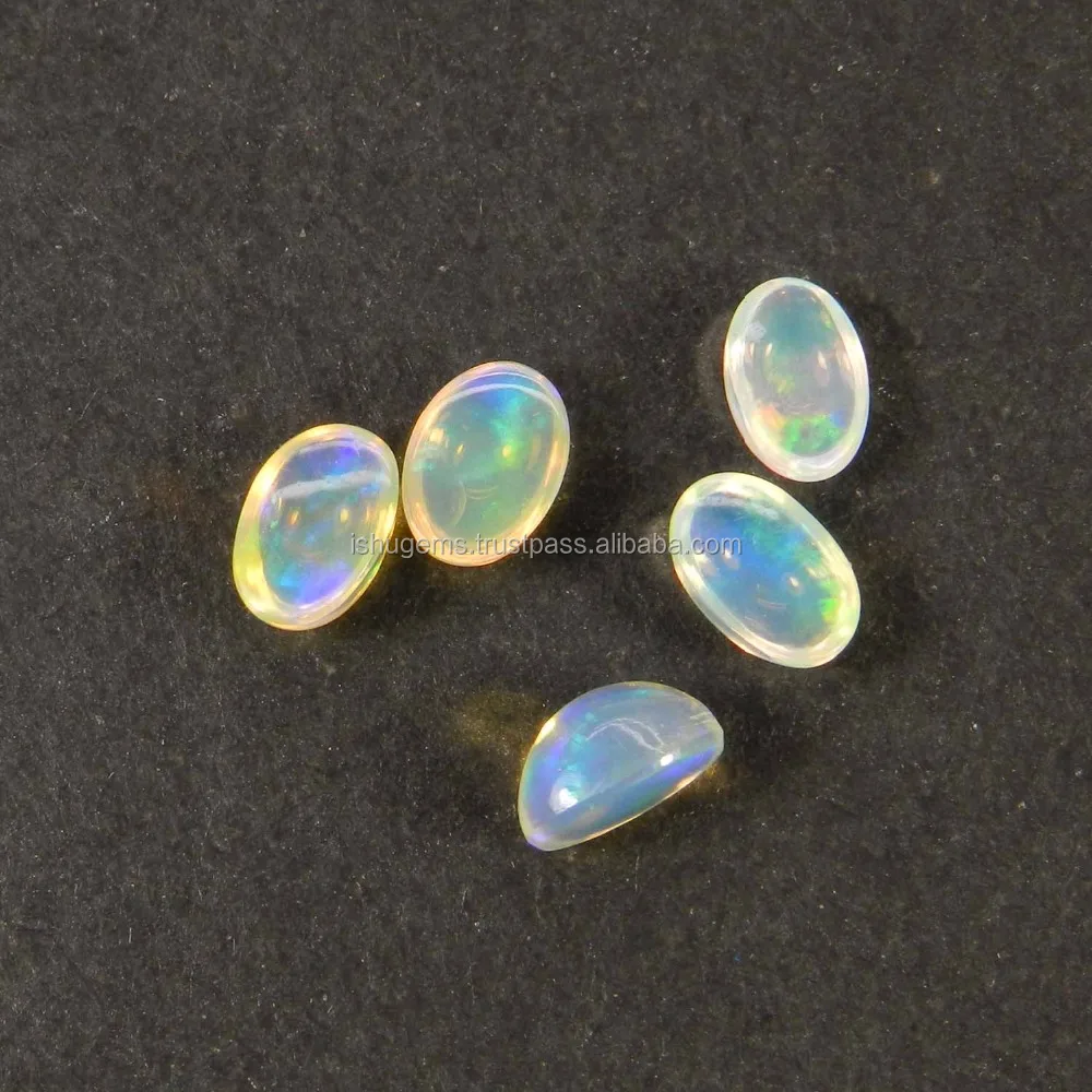 Ethiopian opal 6x4mm oval cabochon 0.20 cts loose gemstone for jewelry