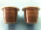 Compatible coffee capsules empty aluminium and home compost high quality