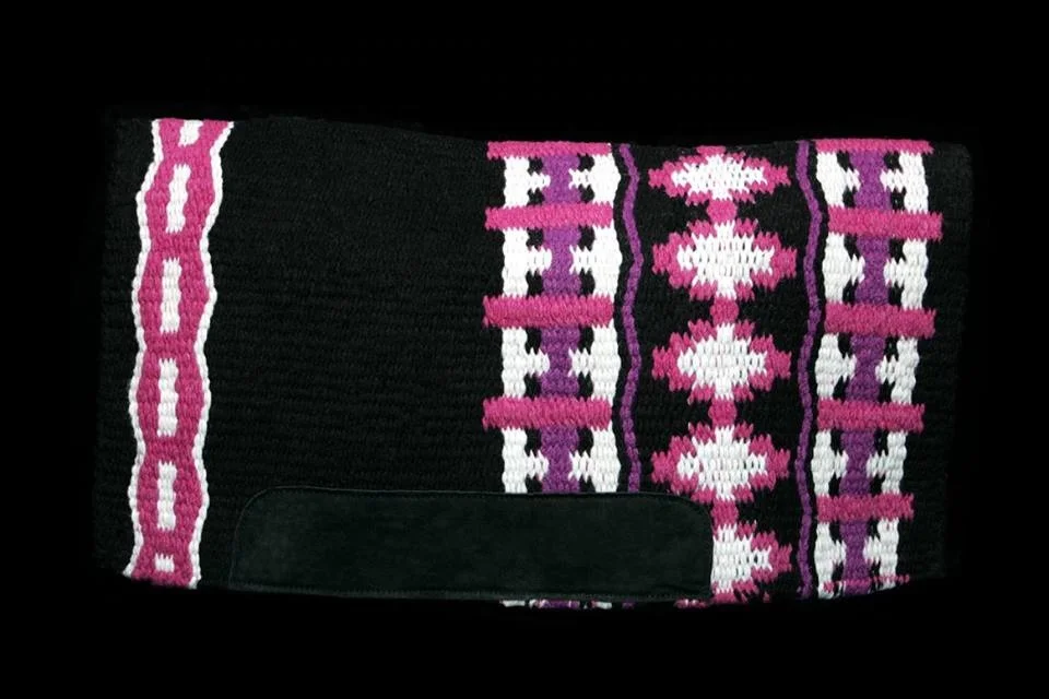 New Zealand Woollen Saddle Blanket High Quality Pure Wool Hand Weave Saddle Pad Assorted Designs