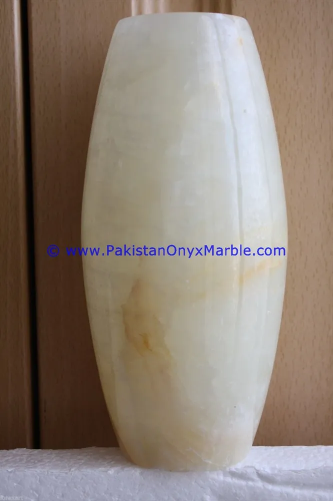 FACTORY PRICE ONYX VASES WHITE ONYX HANDCRAFTED NATURAL STONE