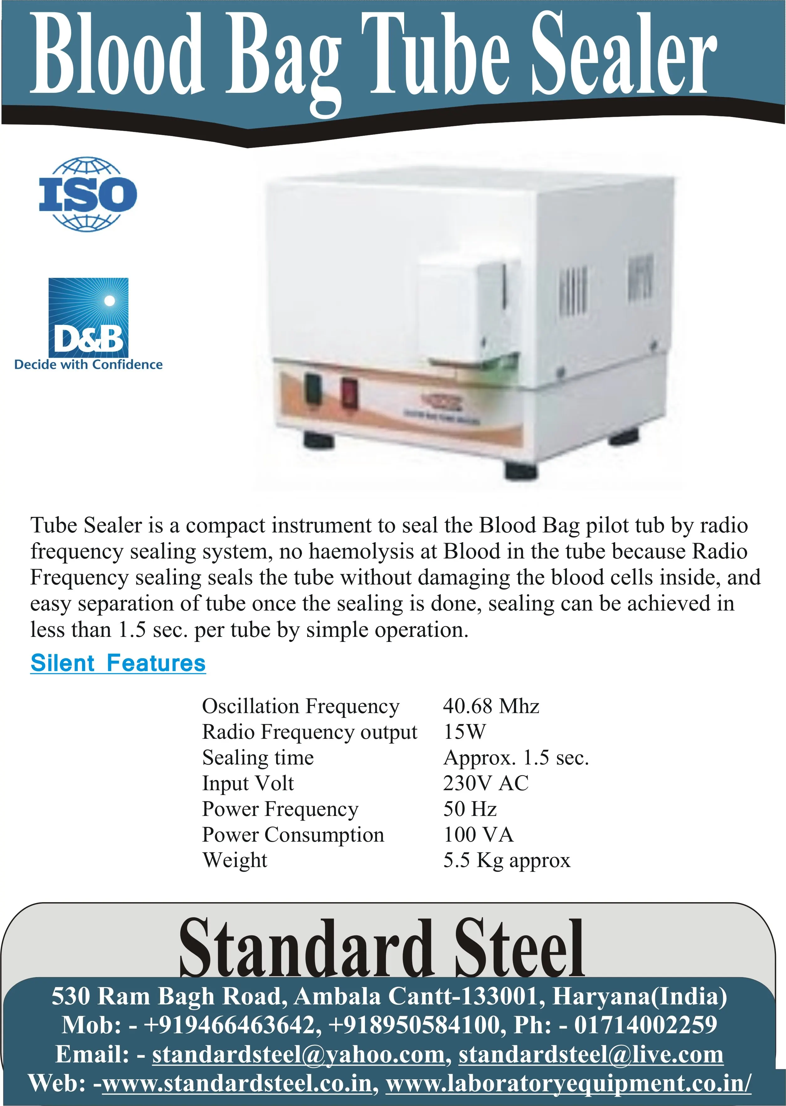 Automatic Blood Bag Tube Sealer Handheld tube sealer for blood Bag Blood Bank equipment automatics Tube sealer bag