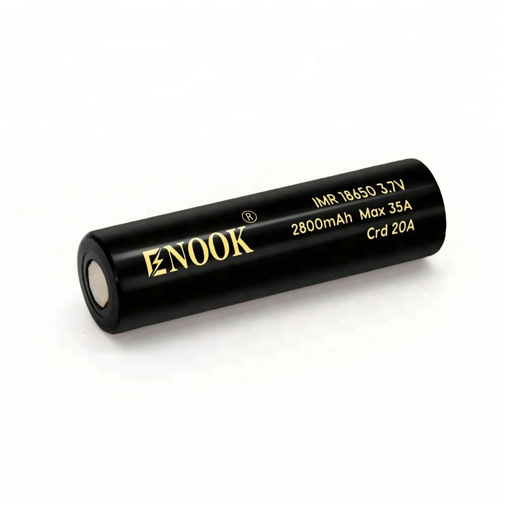 New Arrival Rechargeable Battery Enook 2800mAh 35A li-ion Battery With Button Top 18650 3.7v Battery With Competitive Price
