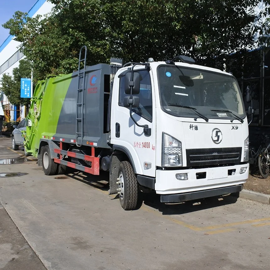 SHACMAN 8cbm compression garbage compactor truck manufacturer