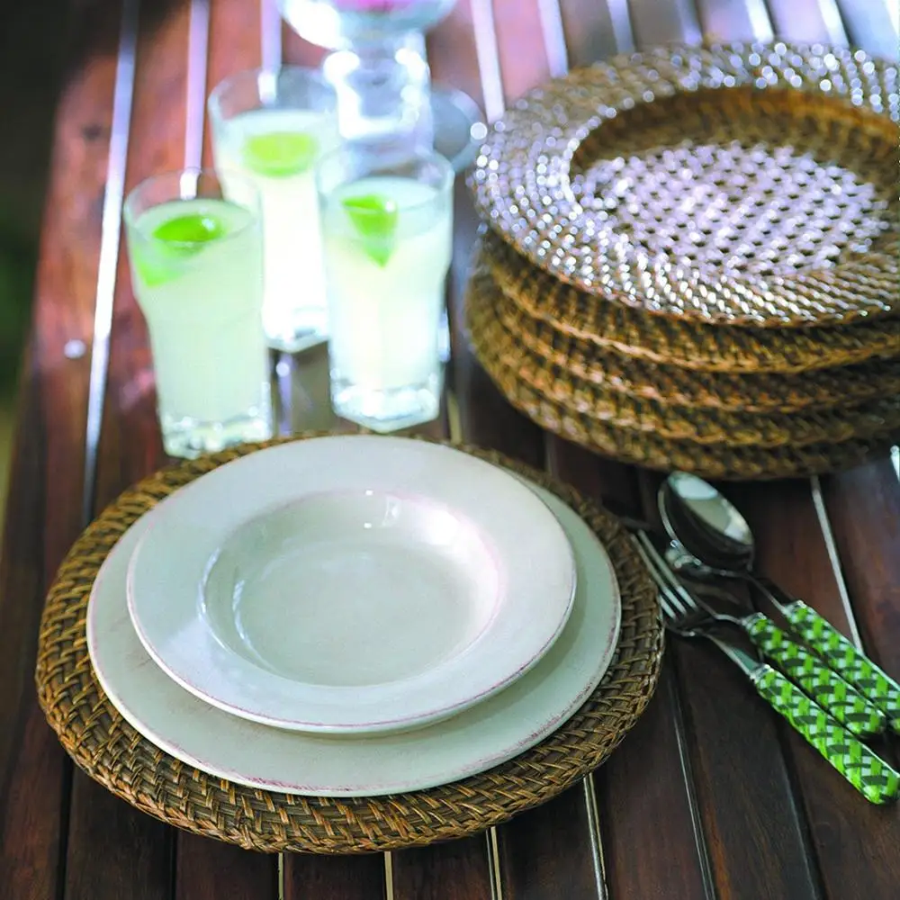 Hot sale rattan charger plate  cheapest products online wholesale