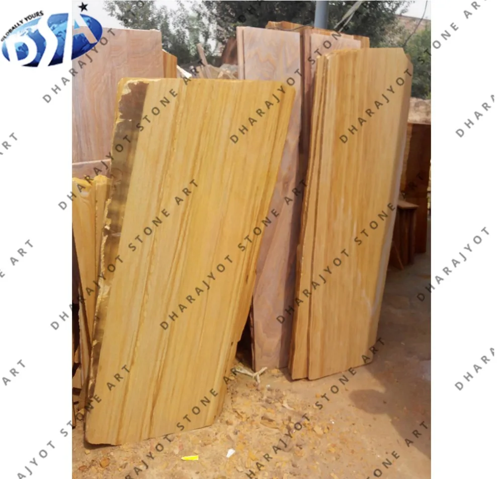 Индийский Лучший популярный Тиковый желтый песчаник