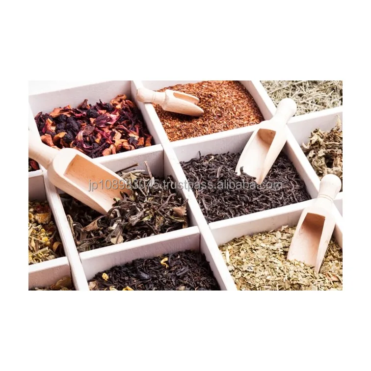 Japanese green tea leaf leaves produced in Fukuoka, in Kagoshima, in Kyoto in Japan Kukicha