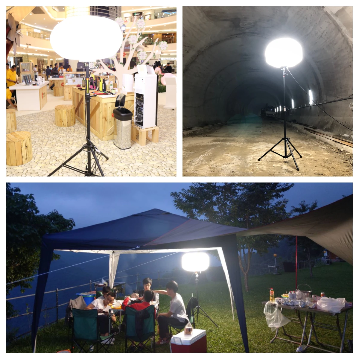 
Temporary lighting solution for Emergency Rescue gas tunneling 