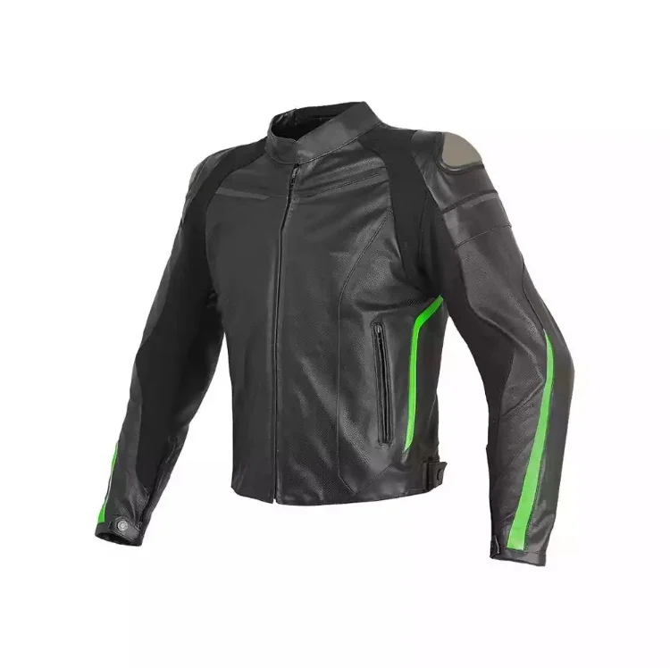 2024 new style black jack 100% Genuine leather motorbike  jacket