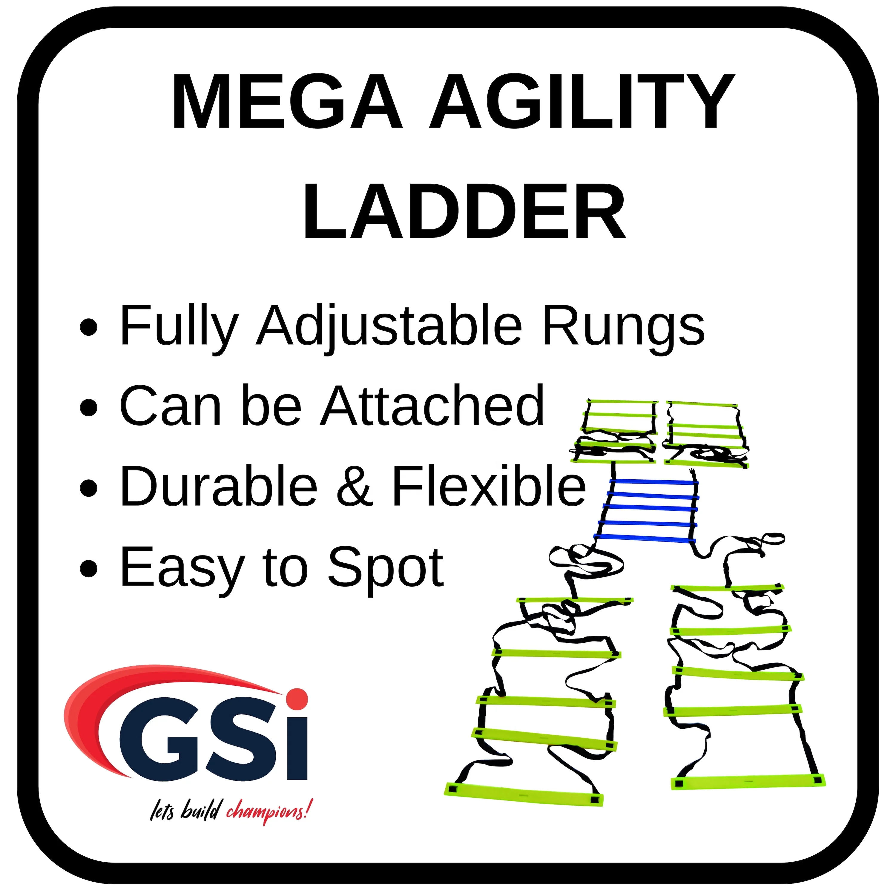  Высокое качество Прочный Мега шаг Координационная Лестница поставляется с сумкой для переноски на ловкость и тренировочных упражнений перчатки футбола футбол