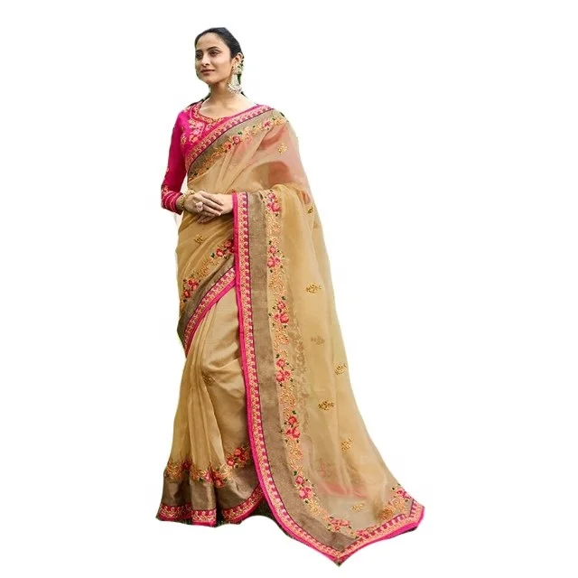 Saree Border Embroidery Designs / Lace Saree / Indian Saree Blouse