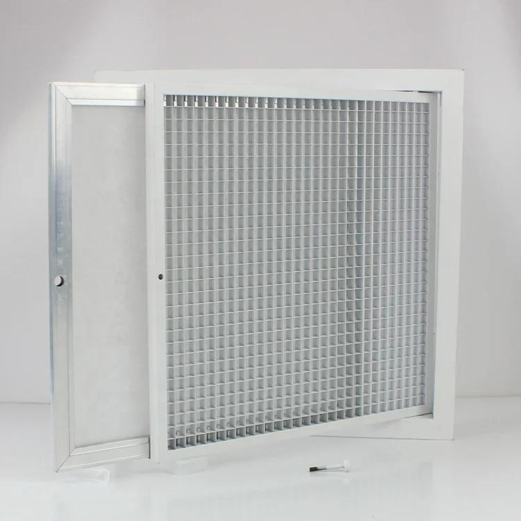 Hvac Aluminum Eggcrate Exhaust Ceiling Return Air Grille with Removable Hinged Filter