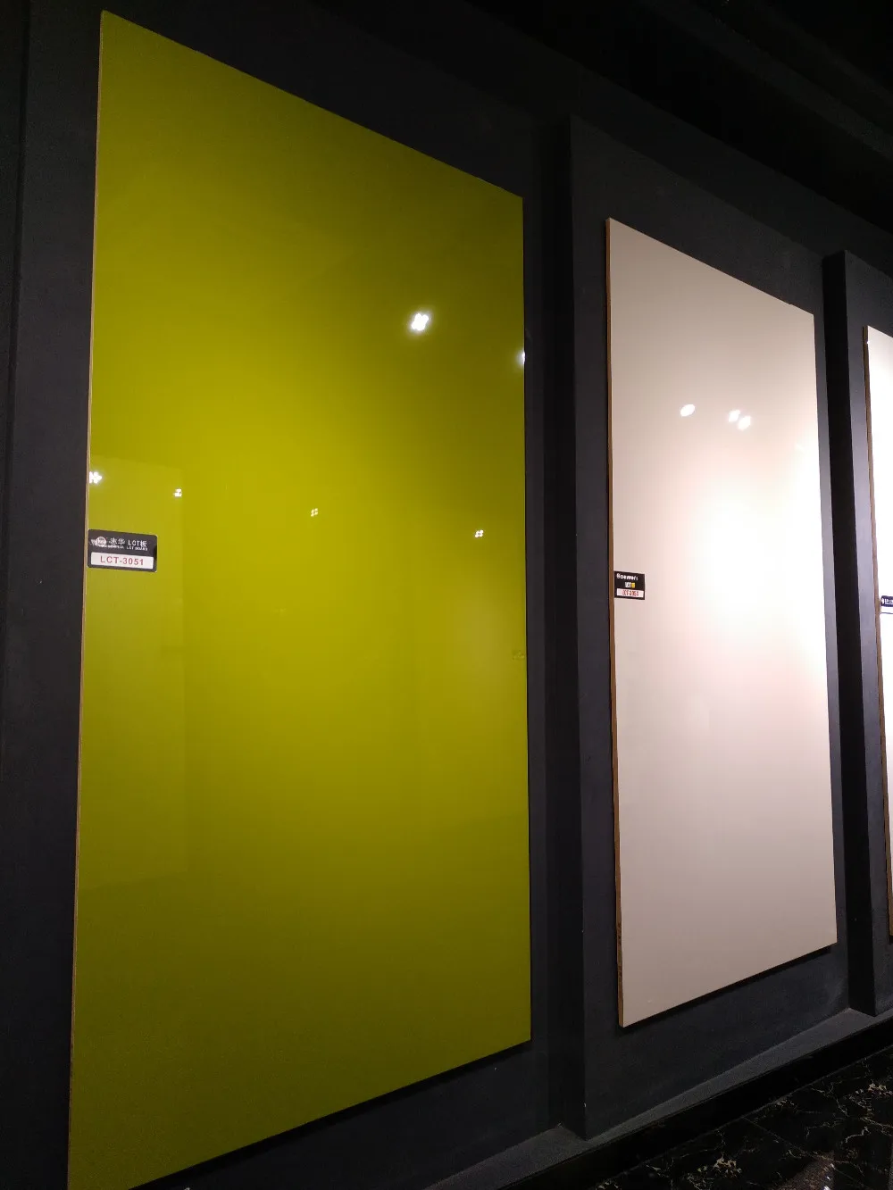 Poly gloss white mdf board PET film laminated PET mdf