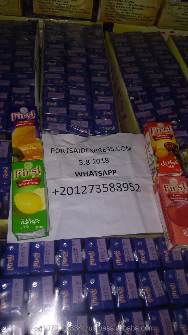 Best price fruit juice in the world start from 2.7$ FOB per carton t to 5 $