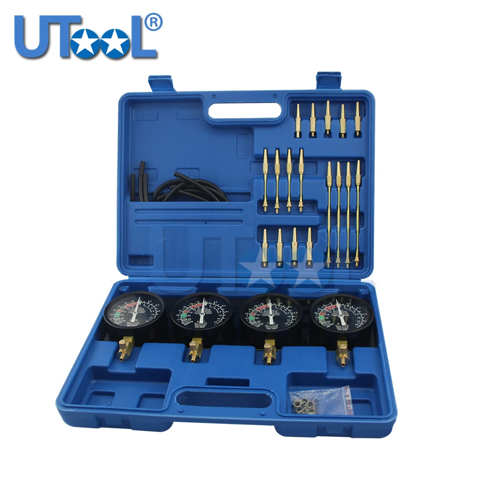 Professional Fuel Pressure Vacuum Synchronisation Diagnostic Tool Kit Fuel Vacuum Gauge & Engine Testing Kit