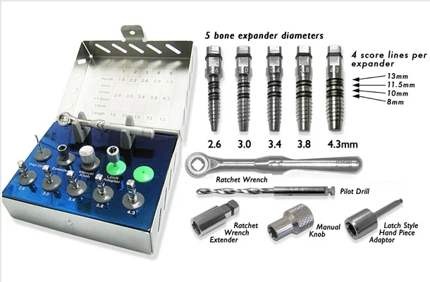 Top Quality Dental implants Bone Expinder Kit High Grade Stainless