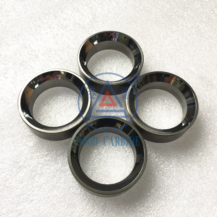 custom made abrasion resistance tungsten carbide bottom valve seat for ball valve