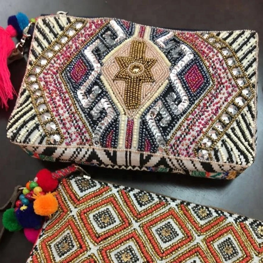 Evening party clutch Bag 2018 Beads Party clutch bag