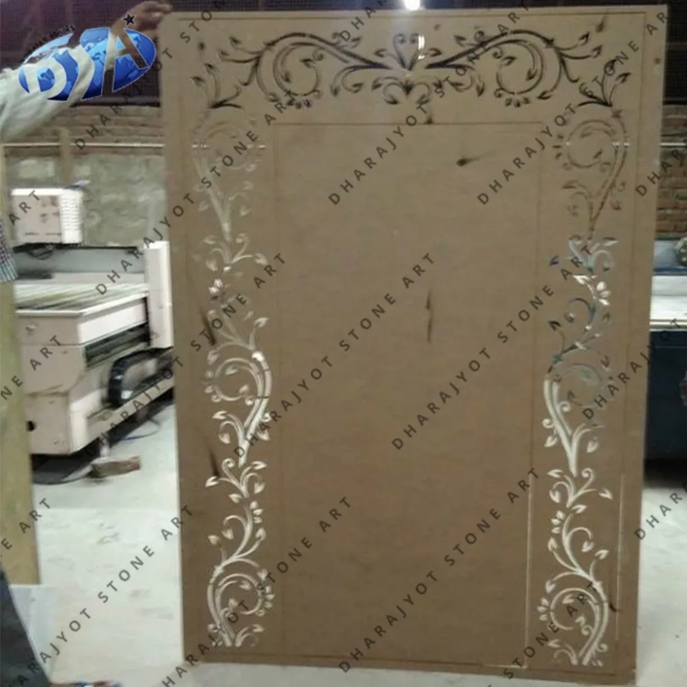 
Beige Marble Flower Design Big Wall Jali Decor 