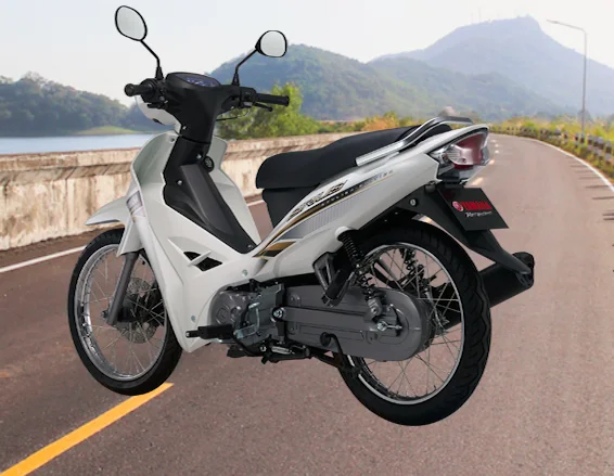 Motorcycle 110cc manufactured in Vietnam (Yamahav Su-ri-us) White/ Black/ Red