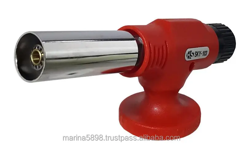 Blow Gas Torch Model SKY-103 (1,300 Degree Flame) / Piezo Ignition / Blister Pack / Made in Korea