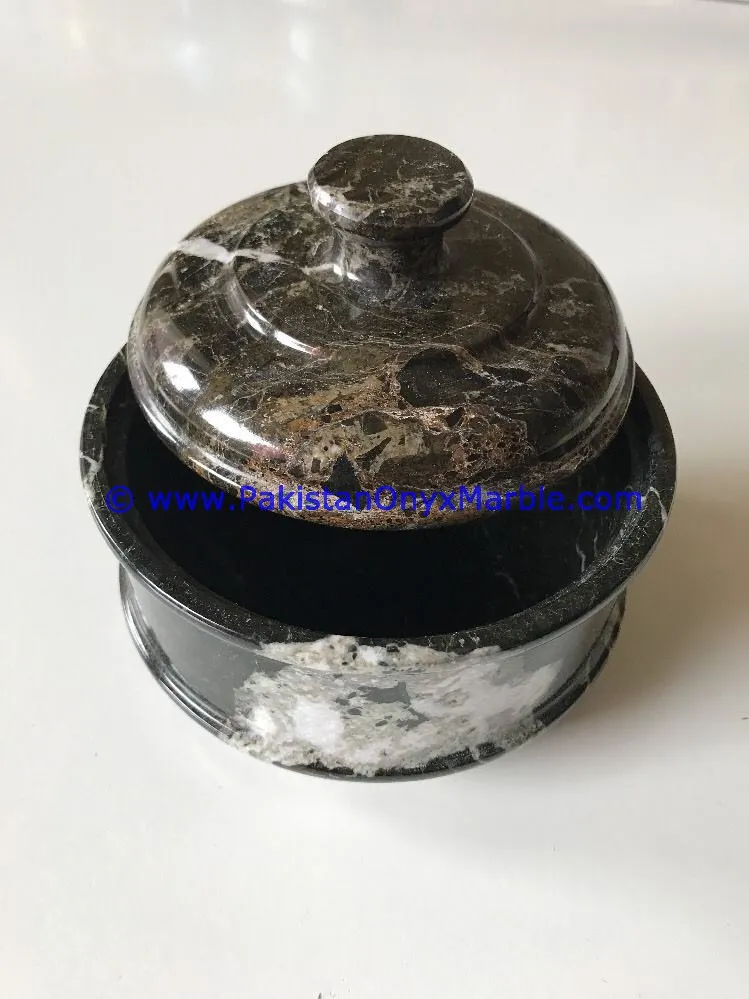 New Product Black Zebra Marble Handcarved Lid Sugar Candy Ginger Jewelry Storage Jar Trinket Container Canister Food Promotions