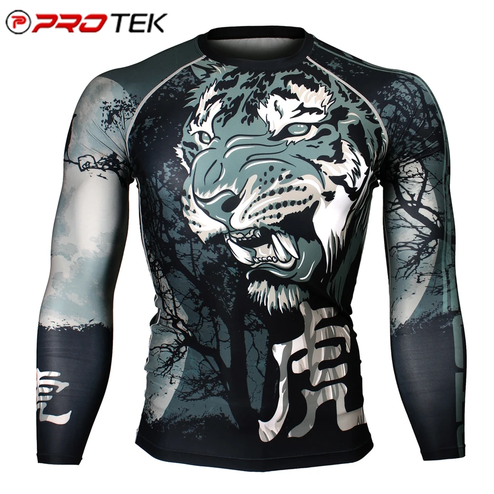 Custom Design Sublimation MMA Rash Guard BJJ Rash Guard Surfing Rash Guard