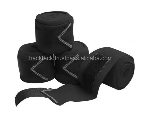 Horse fleece bandages with crystal Horse Fleece Polo Wraps Leg Bandages pink color Horse fleece bandages with crystal