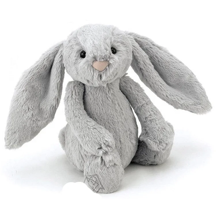 Stuffed Animal Rabbit Plush Toy Grey Bunny Rabbit Soft Toy