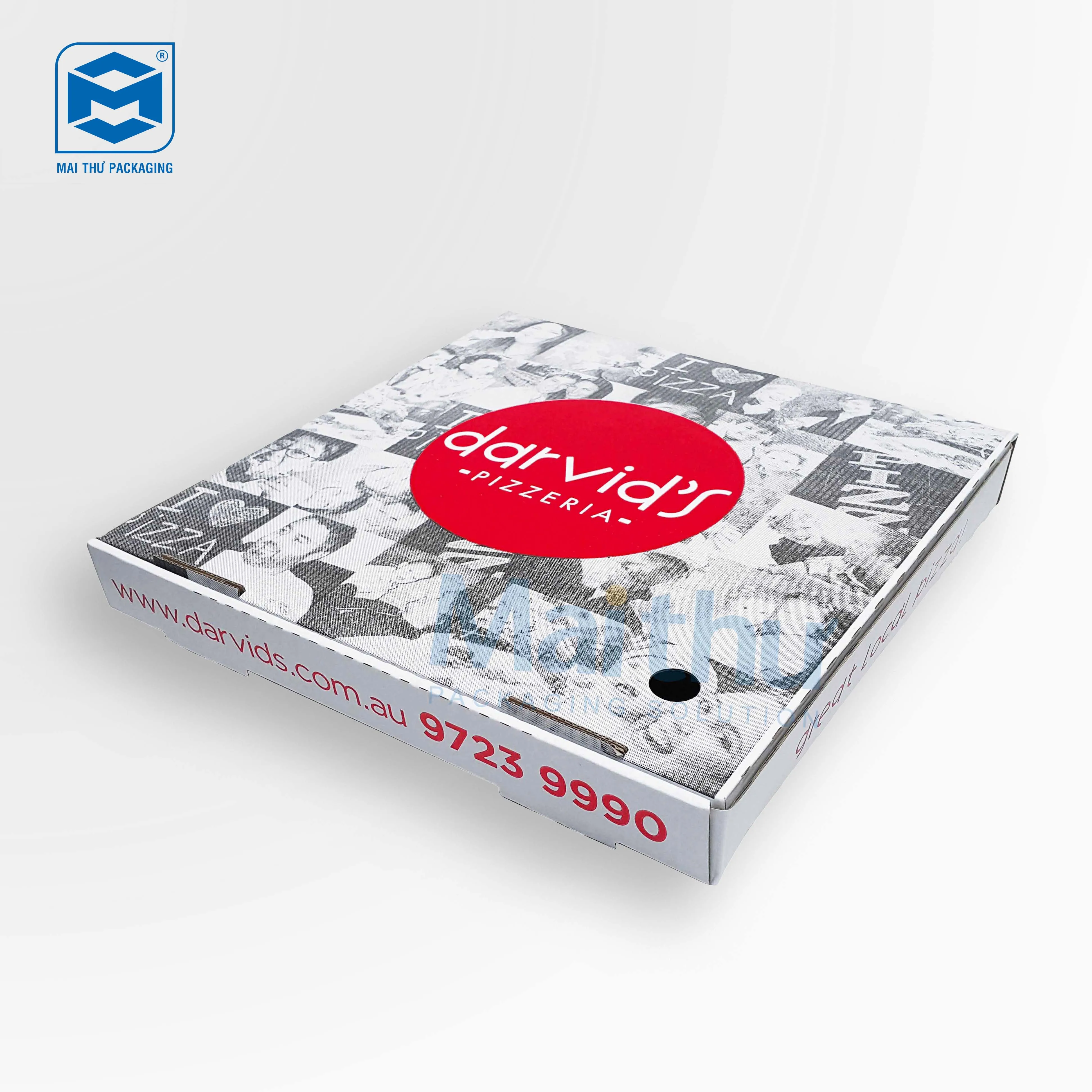 
Sopranos custom printed corrugated carton pizza packing box 